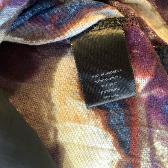 Simply Vera Vera Wang Women’s Short Sleeve V-neck Blouse size Petite S, Purple - Picture 8 of 9